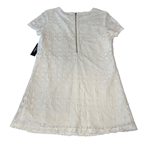 Lulus White Lace Shift Dress Large NWT Bridal Shower Engagement Party - Picture 5 of 9